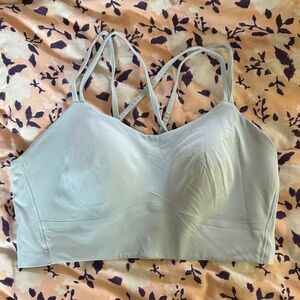 Lululemon Like a Cloud longline bra light support size 12 starch blue B/C cup